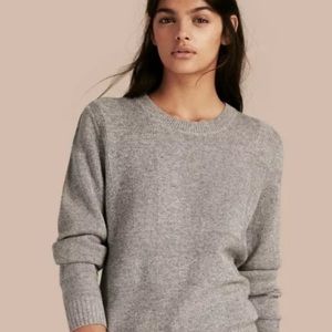 Burberry Heather Gray Soft Warm Cashmere Blend Pullover Sweater Medium